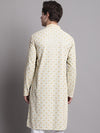 Men's Light Green Chikankari Embroidered and Sequence Kurta-KO-5001Pista