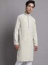 Men's Yellow Chikankari Embroidered and Sequence Kurta-KO-5001Yellow