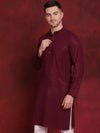 Sequins Chikankari Kurtas for Mens-KO-5018Purple