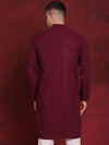 Sequins Chikankari Kurtas for Mens-KO-5018Purple