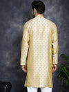 Woven Design Silk Blend Kurtas-KO-5032Golden