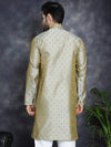 Woven Design Silk Blend Kurtas-KO-5032Pista