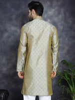 Woven Design Silk Blend Kurtas-KO-5032Pista