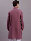 Men's Solid Cotton Kurta-KO-611Magenta