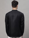 Men's Black Solid Short Kurtas-KO-677Black