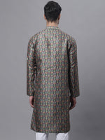 Men's Olive Green Digital Printed Kurtas-KO-691Olive