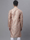 Men's Peach Digital Printed Kurtas-KO-691Peach