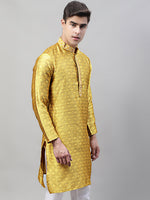 Collar Embroidered Kurtas-KO-692Mustard