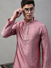 Collar Embroidered Kurtas-KO-692Pink