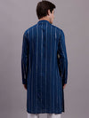 Men's Solid Pure Cotton Kurta-KO-694Peacock