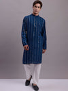 Men's Solid Pure Cotton Kurta-KO-694Peacock