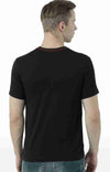 Huetrap Black Mens Short Sleeve Graphic Printed Tshirt-HT17MKGRABLK00732