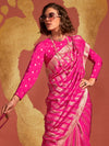 Saree Mall Women's Viscose  Pink Woven Design Designer Saree With Blouse Piece-KSTSUMA365003