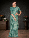 Saree Mall Women's Dola  Sea Green Printed Designer Saree With Blouse Piece-KUMKUM12A