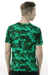 Huetrap Green Mens Short Sleeve Graphic Printed Tshirt-HT17MKGRAGRE00918