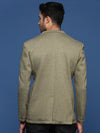 Men Green Slim Fit Single Breasted Blazer-LBR-4500A-Green