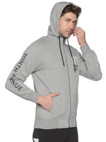 Men Printed Grey Sweatshirt-LBR1561-Grey