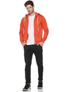 Men Solid Orange Sweatshirt-LBR1570-Orange