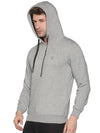 Men Solid Grey Sweatshirt-LBR1995-Grey