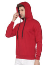 Men Solid Red Sweatshirt-LBR1996-Red