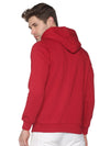 Men Solid Red Sweatshirt-LBR1996-Red