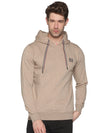 Men Solid Beige Sweatshirt-LBR1997-Beige