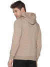 Men Solid Beige Sweatshirt-LBR1997-Beige