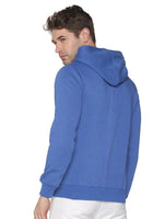 Men Solid Blue Sweatshirt-LBR1997-Royalblue