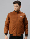 Men Solid Brown Jacket-LBR215-Rust