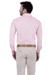 Hangup Men Standard Solid Shirts-SolidL4Pink