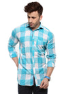 Hangup Men Slim Checkered Shirts-LMShirtSPCasualCheck8003