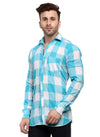 Hangup Men Slim Checkered Shirts-LMShirtSPCasualCheck8003