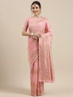 Sareemall Pink Woven Women Saree-LNJCQ09H