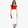 Cherry Red Bandage Bardot Crop Top