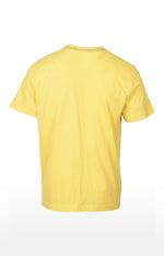 Huetrap Yellow Mens Short Sleeve Graphic Printed Tshirt-HT16MKGRAYLW00314