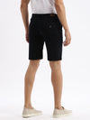 Men Solid Navy Blue Denim Shorts-LS-925-18-Navyblue