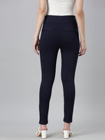 Women Solid Skinny Fit Navy Blue Jegging-LT-J-1870-Navyblue