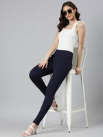 Women Solid Skinny Fit Navy Blue Jegging-LT-J-1870-Navyblue