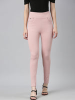 Women Solid Skinny Fit Pink Jegging-LT-J-1870-Pink