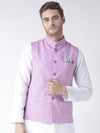 Hangup Men Standard Solid Men's Indian Wear-LinenBasketLightpurple