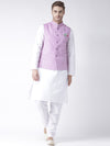 Hangup Men Standard Solid Men's Indian Wear-LinenBasketLightpurple