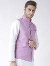 Hangup Men Standard Solid Men's Indian Wear-LinenBasketLightpurple