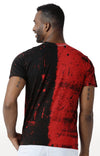 Huetrap Red Mens Short Sleeve Graphic Printed Tshirt-HT15MKGRARED00118