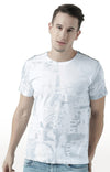 Huetrap White Mens Short Sleeve Graphic Printed Tshirt-HT17MKGRAWHT00632