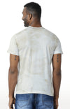 Huetrap White Mens Short Sleeve Graphic Printed Tshirt-HT15MKGRAOFW00052