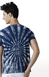 Huetrap Blue Mens Short Sleeve Graphic Printed Tshirt-HT12MKGRALNY00118