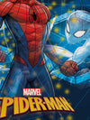 Marvel Spiderman Blue & Red Cotton Double Bedsheet Set- King Size-MAR-03-221-D