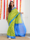 Saree Mall Women's Cotton Green Printed Designer Saree With Blouse Piece-MINAXI1202