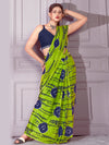 Saree Mall Women's Cotton Green Printed Designer Saree With Blouse Piece-MINAXI4401