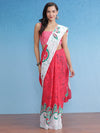 Saree Mall Women's Cotton Pink Printed Designer Saree With Blouse Piece-MINAXI4910